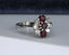 18ct Gold Ruby & Diamond Ring Size UK K US 5.25 EUR 50 Vintage Secondhand Pre-Owned Side 1