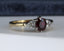 18ct Gold Ruby & Diamond Ring Size UK M US 6.25 EUR 52.5 Vintage Secondhand Pre-Owned Side 1