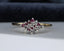 9ct Gold Ruby & Diamond Ring Size UK Q 1/2 US 8.25 EUR 58 Vintage Secondhand Pre-Owned Front
