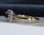 18ct Gold Sapphire & Diamond Ring Size UK O US 7 EUR 55 Vintage Secondhand Pre-Owned Side 3
