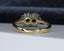 18ct Gold Sapphire & Diamond Ring Size UK O US 7 EUR 55 Vintage Secondhand Pre-Owned Back