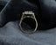 18ct Gold Sapphire & Diamond Ring Size UK O US 7 EUR 55 Vintage Secondhand Pre-Owned Profile