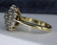 18ct Gold Diamond Ring,0.40ct Cluster Rose Cut Old European Cut Size UK M 1/2 US 6.5 EUR 53 Vintage Secondhand Pre-Owned Side 4