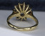 18ct Gold Diamond Ring,0.40ct Cluster Rose Cut Old European Cut Size UK M 1/2 US 6.5 EUR 53 Vintage Secondhand Pre-Owned Back