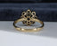 18ct Gold Sapphire & Diamond Ring Size UK J US 4.75 EUR 49 Vintage Secondhand Pre-Owned Back
