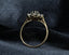 18ct Gold Sapphire & Diamond Ring Size UK J US 4.75 EUR 49 Vintage Secondhand Pre-Owned Profile