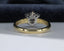 18ct Gold Diamond Ring 0.60ct Cluster Ring Size UK K US 5.25 EUR 50 Vintage Secondhand Pre-Owned Back