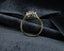 18ct Gold Diamond Ring 0.60ct Cluster Ring Size UK K US 5.25 EUR 50 Vintage Secondhand Pre-Owned Profile