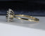 9ct Yellow Gold Sapphire & Diamond Ring Size UK O US 7.25 EUR 55 Vintage Secondhand Pre-Owned Side 3