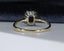 9ct Yellow Gold Sapphire & Diamond Ring Size UK O US 7.25 EUR 55 Vintage Secondhand Pre-Owned Back