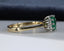 18ct Gold Emerald & Diamond Ring Emerald 0.65ct Size UK P US 7.75 EUR 57 Vintage Secondhand Pre-Owned Side 4