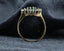 18ct Gold Emerald & Diamond Ring Emerald 0.65ct Size UK P US 7.75 EUR 57 Vintage Secondhand Pre-Owned Profile