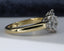 18ct Gold Diamond Cluster Ring 1.00ct, Size UK M US 6.25 EUR 52.5 Vintage Secondhand Pre-Owned Side 4
