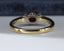 18ct Gold Ruby & Diamond Ring Size UK M US 6.25 EUR 52.5 Vintage Secondhand Pre-Owned Back