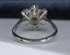 18ct Gold Diamond Ring 2.45ct Cluster Ring Size UK O US 7.25 EUR 55 Vintage Secondhand Pre-Owned Back