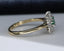 18ct Gold Emerald & Diamond Ring 0.72ct Size UK Q US 8 EUR 57 Vintage Secondhand Pre-Owned Side 5