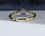 18ct Gold Tanzanite and Diamond Ring UK O US 7.25 EUR 55 Vintage Secondhand Pre-Owned Back