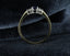 18ct Gold Tanzanite and Diamond Ring UK O US 7.25 EUR 55 Vintage Secondhand Pre-Owned Profile