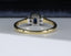 18ct Gold Sapphire & Diamond Ring Size UK Q US 8 EUR 57.5 Vintage Secondhand Pre-Owned Back