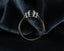 18ct Gold Sapphire & Diamond Ring Size UK Q US 8 EUR 57.5 Vintage Secondhand Pre-Owned Profile