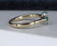 9ct Gold Emerald & Diamond Ring Size UK O US 7.25 EUR 55 Vintage Secondhand Pre-Owned Side 4