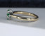 9ct Gold Emerald & Diamond Ring Size UK O US 7.25 EUR 55 Vintage Secondhand Pre-Owned Side 5