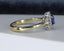 18ct Gold Sapphire & Diamond Ring Size UK O US 7 EUR 55 Vintage Secondhand Pre-Owned Side 3