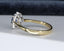 18ct Gold Sapphire & Diamond Ring Size UK O US 7 EUR 55 Vintage Secondhand Pre-Owned Hallmark 1