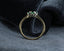 9ct Gold Emerald & Diamond Ring Size UK O US 7.25 EUR 55 Vintage Secondhand Pre-Owned Profile