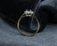 18ct Gold Sapphire & Diamond Ring Size UK O US 7 EUR 55 Vintage Secondhand Pre-Owned Profile