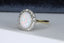 18ct Gold Opal & Diamond Ring, Size UK M US 6.25 EUR 52.5 Vintage Secondhand Pre-Owned Side 2