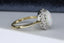 18ct Gold Opal & Diamond Ring, Size UK M US 6.25 EUR 52.5 Vintage Secondhand Pre-Owned Side 3