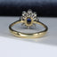 18ct Gold Sapphire & Diamond Ring Size UK L US 5.75 EUR 51 Vintage Secondhand Pre-Owned Back