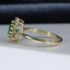 18ct Gold Emerald & Diamond Ring Size UK N US 6.75 EUR 54