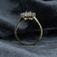 18ct Gold Sapphire & Diamond Ring Size UK L US 5.75 EUR 51 Vintage Secondhand Pre-Owned Profile