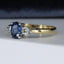 18ct Gold Sapphire & Diamond Ring Vintage 0.75ct Size UK P US 7.75 EUR 56