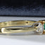 18ct Gold Emerald & Diamond Ring, Vintage, Size UK R US 8.5 EUR 59 Vintage Secondhand Pre-Owned Hallmark 3