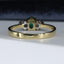 18ct Gold Emerald & Diamond Ring, Vintage, Size UK R US 8.5 EUR 59 Vintage Secondhand Pre-Owned Back