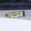 18ct Gold Sapphire & Diamond Trilogy Ring Size UK M US 6.25 EUR 52.5 Vintage Secondhand Pre-Owned Hallmark 2