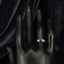 18ct Gold Sapphire & Diamond Trilogy Ring Size UK M US 6.25 EUR 52.5 Vintage Secondhand Pre-Owned Hand
