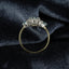 18ct Gold Aquamarine & Diamond Ring Oval Cut Aquamarine 1.00ct Size UK M US 6.25 EUR 52.5 Vintage Secondhand Pre-Owned Profile