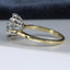 18ct Gold Aquamarine & Diamond Ring, Aquamarine 0.50ct, Size UK M US 6.25 EUR 52.5 Vintage Secondhand Pre-Owned Side 3