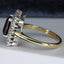 18ct Gold Garnet & Diamond Ring, Garnet 1.50ct, Size UK N US 6.75 EUR 54 Vintage Secondhand Pre-Owned Side 4