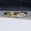 18ct-Gold-Diamond-Trilogy-Three-Stone-Ring-vintage-secondhand-pre-owned-jewellery-Emerald-Cut-Side1