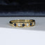 18ct Gold Sapphire & Diamond Ring Eternity Wedding Size UK M US 6.25 EUR 52.5 Vintage Secondhand Pre-Owned Side 1