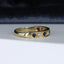 18ct Gold Sapphire & Diamond Ring Eternity Wedding Size UK M US 6.25 EUR 52.5 Vintage Secondhand Pre-Owned Side 3