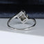 18ct Gold Diamond Ring 0.40ct Cluster Ring White Gold Size UK N US 6.75 EUR 54 Vintage Secondhand Pre-Owned Back