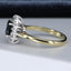 18ct Gold Sapphire & Diamond Ring, Oval Sapphire 0.75ct, Size UK N US 6.75 EUR 54 Vintage Secondhand Pre-Owned Hallmark 1