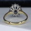 18ct Gold Sapphire & Diamond Ring, Oval Sapphire 0.75ct, Size UK N US 6.75 EUR 54 Vintage Secondhand Pre-Owned Back