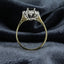 18ct Gold Sapphire & Diamond Ring, Oval Sapphire 0.75ct, Size UK N US 6.75 EUR 54 Vintage Secondhand Pre-Owned Profile